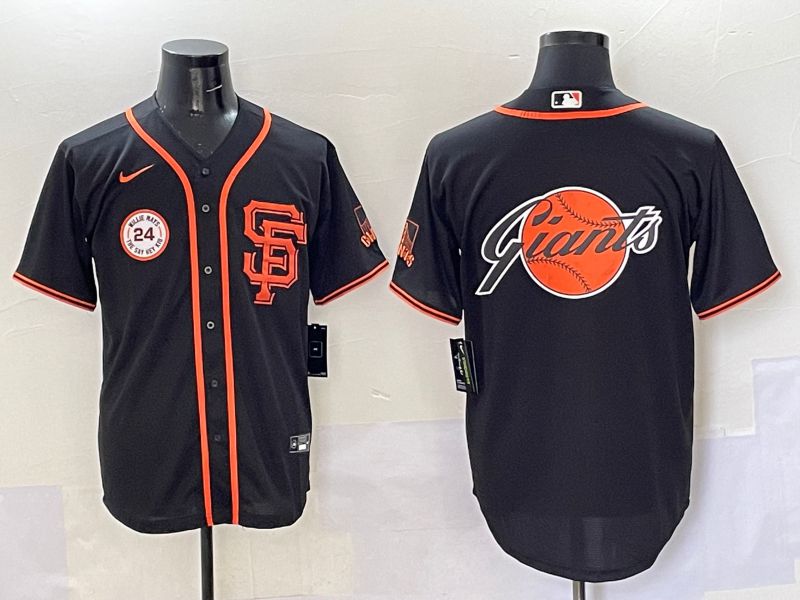 Men San Francisco Giants Blank Black Game 2025 Nike MLB Jersey style 12